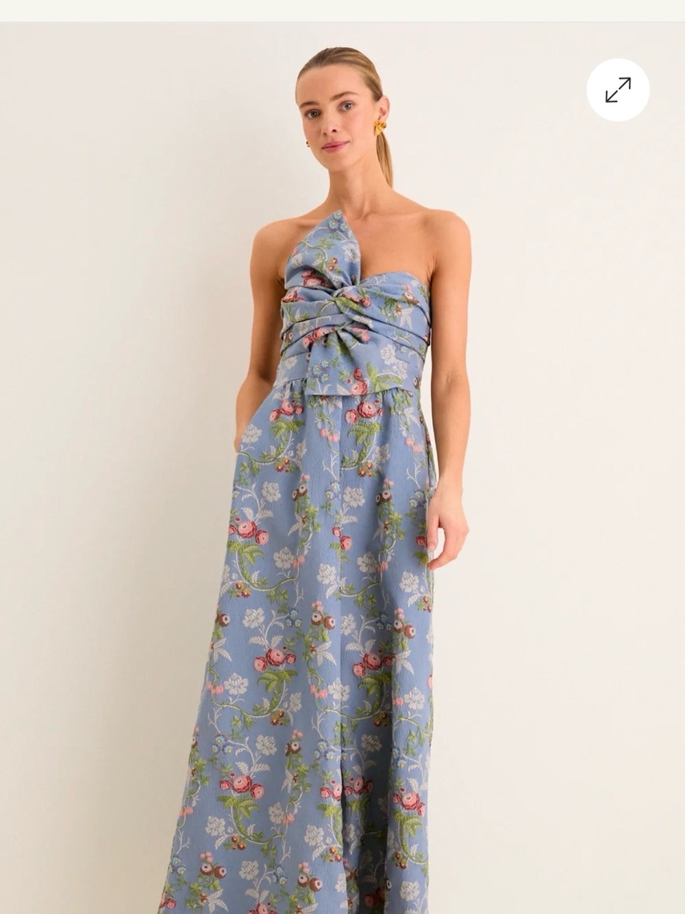 NWT Tuckernuck Trellis Bloom jacquard Kathleen gown - Picture 4 of 12